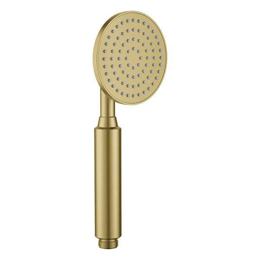 Flova Round Pressure Boost Handshower – Brushed Brass - BRB-KI575A - Envy Bathrooms Ltd
