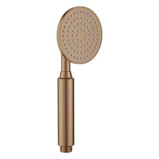 Flova Round Pressure Boost Handshower – Brushed Bronze - BRO-KI575A - Envy Bathrooms Ltd