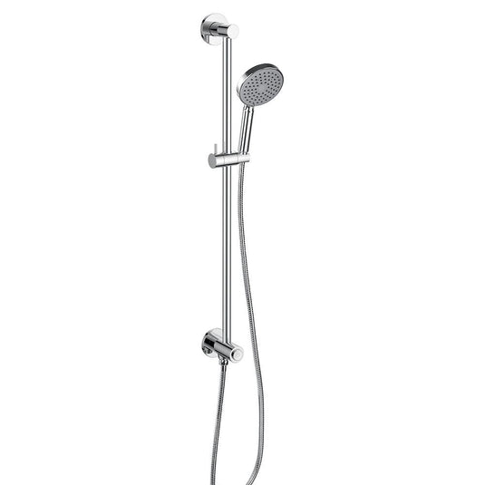 Flova Round Slide Rail Kit With GoClick® On/Off Control And Integral Wall Outlet - LVPFSSGO-V - Envy Bathrooms Ltd