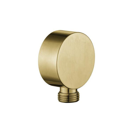 Flova Round Wall Outlet Elbow – Brushed Brass - BRB-KIA120 - Envy Bathrooms Ltd