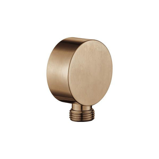 Flova Round Wall Outlet Elbow – Brushed Bronze - BRO-KIA120 - Envy Bathrooms Ltd