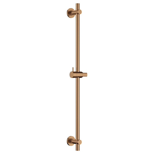 Flova Slide Rail – Round Plate – Brushed Bronze - BRO-LVSS - Envy Bathrooms Ltd