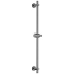 Flova Slide Rail – Round Plate – Gun Metal - GM-LVSS - Envy Bathrooms Ltd