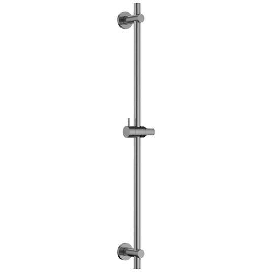 Flova Slide Rail – Round Plate – Gun Metal - GM-LVSS - Envy Bathrooms Ltd