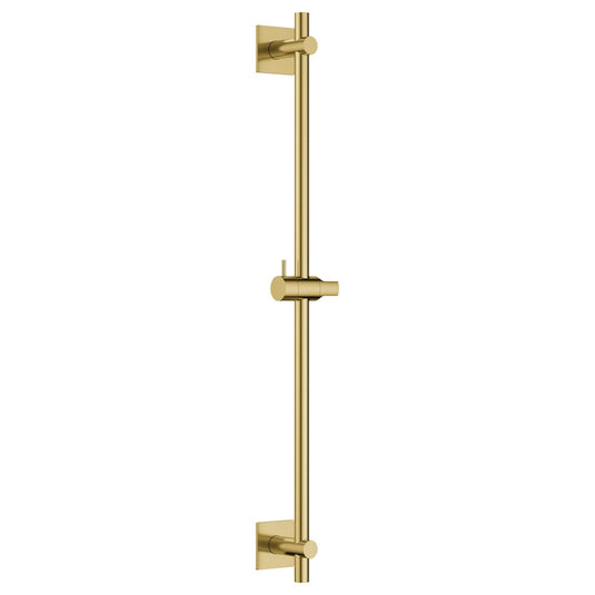 Flova Slide Rail – Square Plate – Brushed Brass - BRB-LVSS-SQ - Envy Bathrooms Ltd