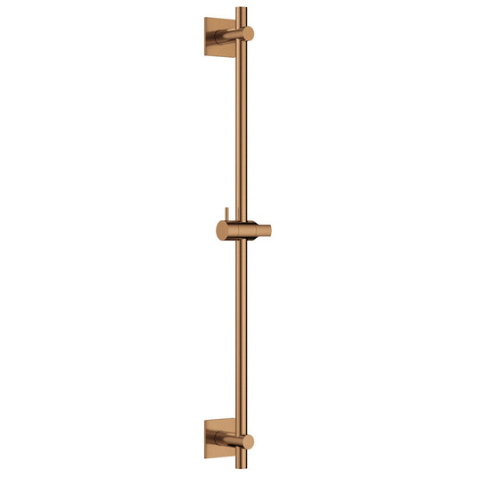 Flova Slide Rail – Square Plate – Brushed Bronze - BRO-LVSS-SQ - Envy Bathrooms Ltd