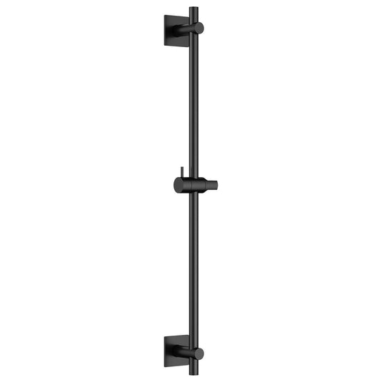 Flova Slide Rail – Square Plate – Matt Black - MB-LVSS-SQ - Envy Bathrooms Ltd