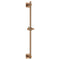 Flova Slide Rail With Integral Wall Outlet – Square Plate | Brushed Bronze | BRO-LVSSWO-SQ