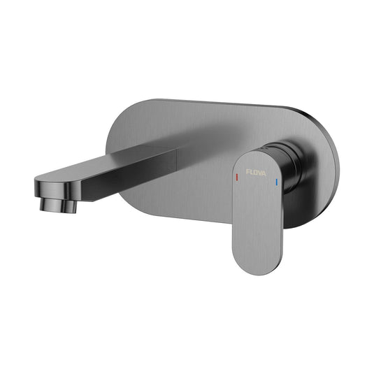 Flova Smart 2-Hole Concealed Basin Mixer Tap Finishing Set – Gun Metal - GM-SM2HBAS-TRIM - Envy Bathrooms Ltd