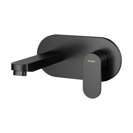 Flova Smart 2-Hole Concealed Basin Mixer Tap Finishing Set – Matt Black - MB-SM2HBAS-TRIM - Envy Bathrooms Ltd
