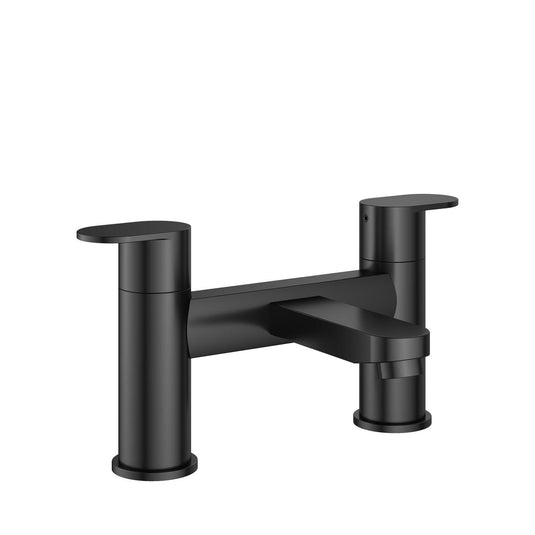 Flova Smart 2-Hole Deck Mounted Bath Filler Tap – Matt Black - MB-SMBF - Envy Bathrooms Ltd