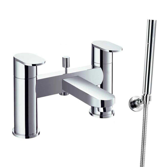 Flova Smart Deck Mounted Bath Shower Mixer Tap with Handset Kit SMBSM - Envy Bathrooms Ltd