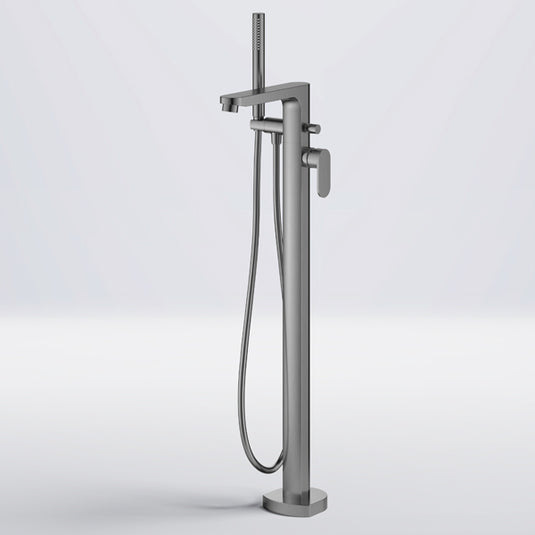 Flova Smart Floor Standing Bath and Shower Mixer Gun Metal | GM-SMTBSM - Envy Bathrooms Ltd
