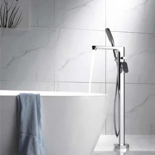 Flova Smart Floor Standing Bath Shower Mixer Tap with Handset Kit SMTBSM - Envy Bathrooms Ltd