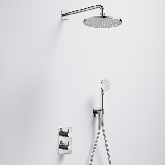 Flova Smart GoTurn Concealed Square Shower Pack Diamond Chrome | SMGT2PK2-SQ - Envy Bathrooms Ltd