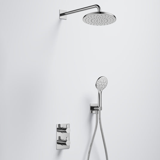 Flova Smart GoTurn Square Shower Pack Diamond Chrome | SMGT2PK1-SQ - Envy Bathrooms Ltd