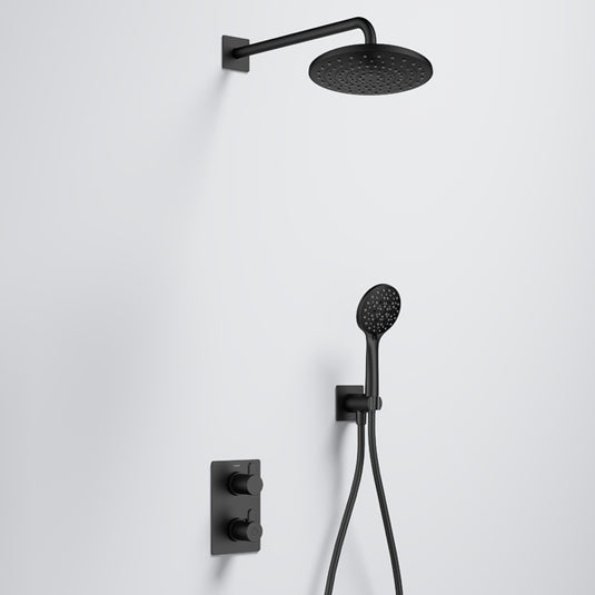 Flova Smart GoTurn Square Shower Pack Matt Black | MB-SMGT2PK1-SQ - Envy Bathrooms Ltd