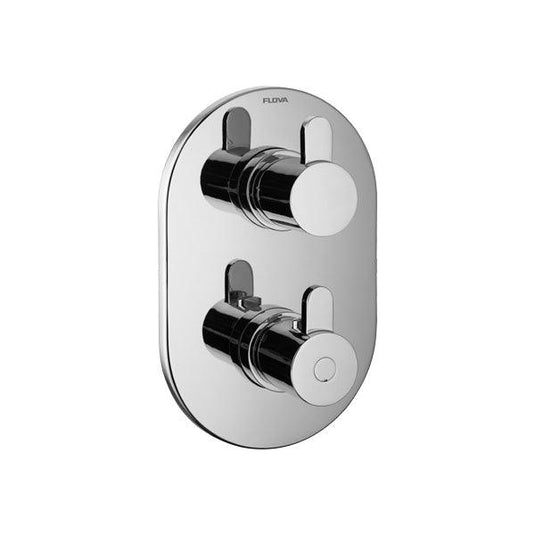 Flova SMART Round SmartBOX Finishing Set – Diamond Chrome - SM-TRIM - Envy Bathrooms Ltd
