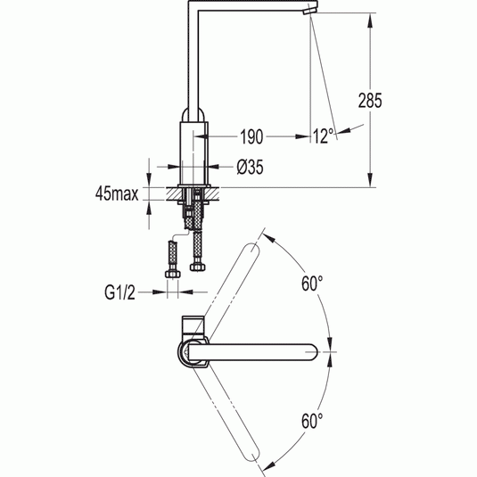 Flova Smart Single Lever Kitchen Mixer Tap SMKITCH - Envy Bathrooms Ltd