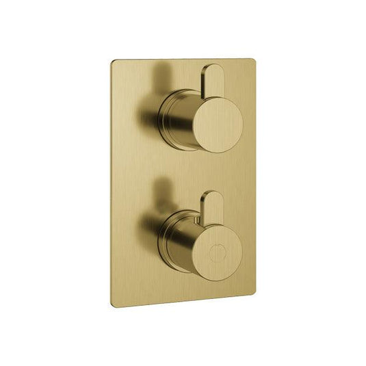 Flova SMART Square SmartBOX Finishing Set – Brushed Brass - BRB-ES-TRIM - Envy Bathrooms Ltd
