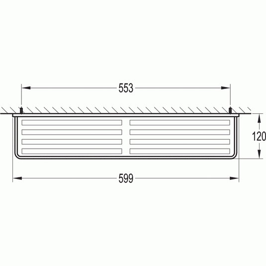 Flova Sofija 600mm Chrome & Glass Bathroom Shelf - Envy Bathrooms Ltd