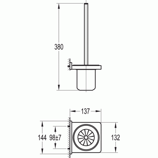 Flova Sofija Toilet Brush & Holder - Envy Bathrooms Ltd