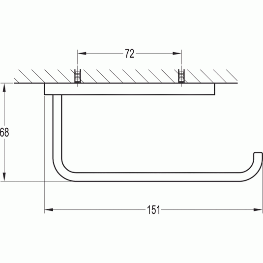 Flova Sofija Toilet Roll Holder Brushed Brass | BRB-SO8921 - Envy Bathrooms Ltd