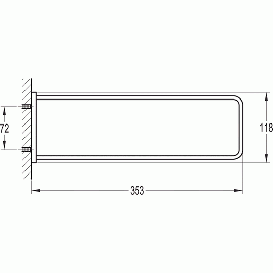 Flova Sofija Towel Holder - 355mm - Envy Bathrooms Ltd