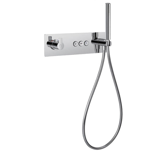 Flova Spring GoClick 3 Outlet Concealed Thermostatic Shower& Integral Handset Kit SRTHGO3-V - Envy Bathrooms Ltd