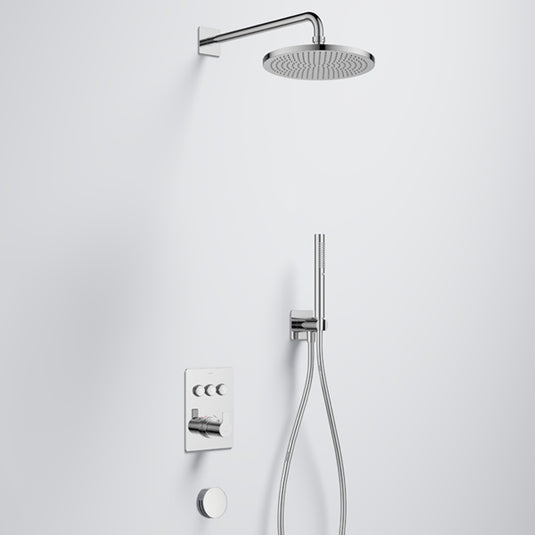 Flova Spring GoClick Shower Pack Air-Mix Rainshower Handshower Bath Filler Diamond Chrome | SRGC3PK1 - Envy Bathrooms Ltd