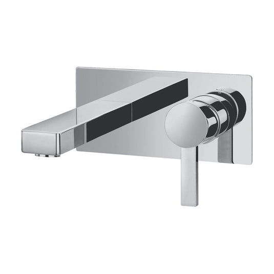 Flova STR8 2-Hole Concealed Basin Mixer Tap Finishing Set – Diamond Chrome - ST2HBAS-TRIM - Envy Bathrooms Ltd