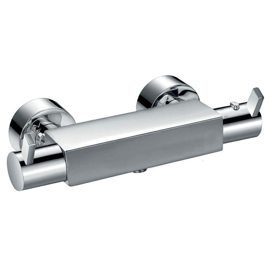 Flova STR8 Exposed Thermostatic Bar Shower Valve STTBV - Envy Bathrooms Ltd