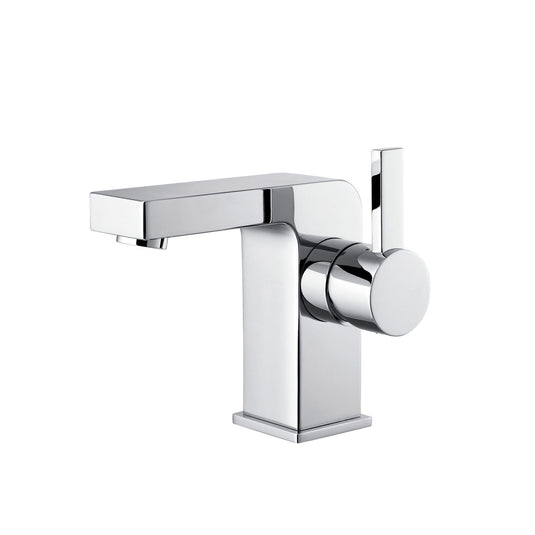 Flova STR8 Mono Basin Mixer Tap with Clicker Waste STBAS - Envy Bathrooms Ltd