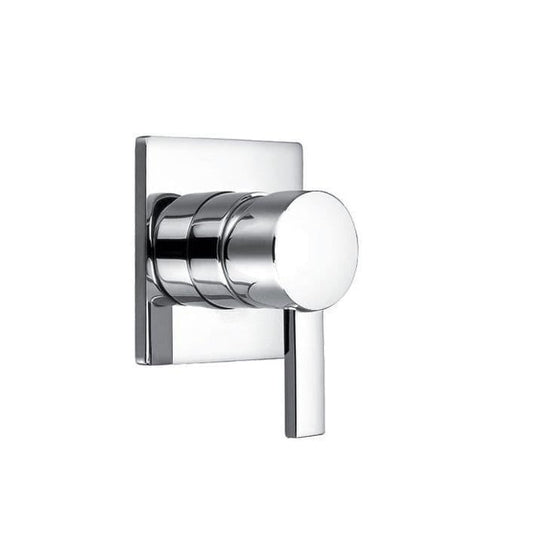 Flova STR8 Single Outlet Concealed Manual Shower Valve with Square Plate STSHVOS - Envy Bathrooms Ltd