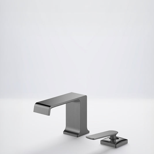 Flova Stream 2-Hole Deck Mounted Basin Mixer Gun Metal | GM-STR2HBAS - Envy Bathrooms Ltd