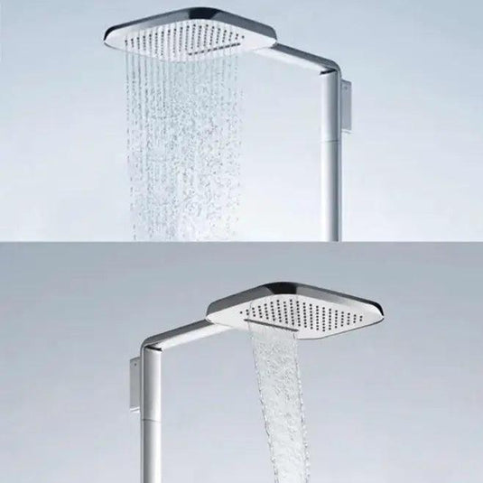 Flova Urban Thermostatic Shower Column with Handset & Dual Function Overhead Shower URTSHVRR - Envy Bathrooms Ltd