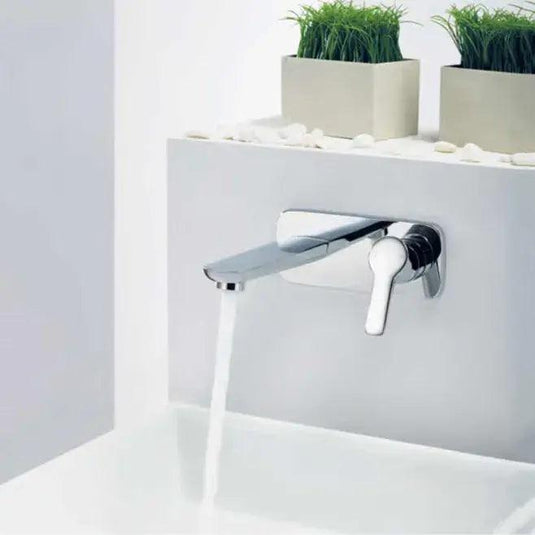 Flova Urban Wall Mounted Basin Mixer Tap with Clicker Waste UR2HWMBAS - Envy Bathrooms Ltd