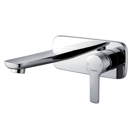 Flova Urban Wall Mounted Basin Mixer Tap with Clicker Waste UR2HWMBAS - Envy Bathrooms Ltd