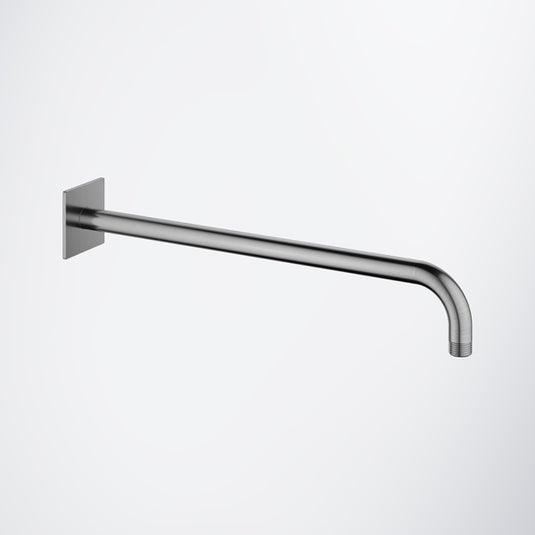 Flova Wall Mounted 400mm Shower Arm Square Plate Brushed Nickel | BN-KILVSA-SQ - Envy Bathrooms Ltd