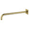 Flova Wall Mounted 400mm Shower Arm – Square Plate |  Brushed Brass |  BRB-KILVSA-SQ