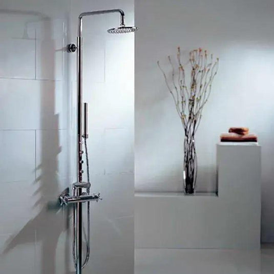 Flova XL Thermostatic Shower Column with Overhead Shower, Handset Kit & Body Jets XLSP - Envy Bathrooms Ltd