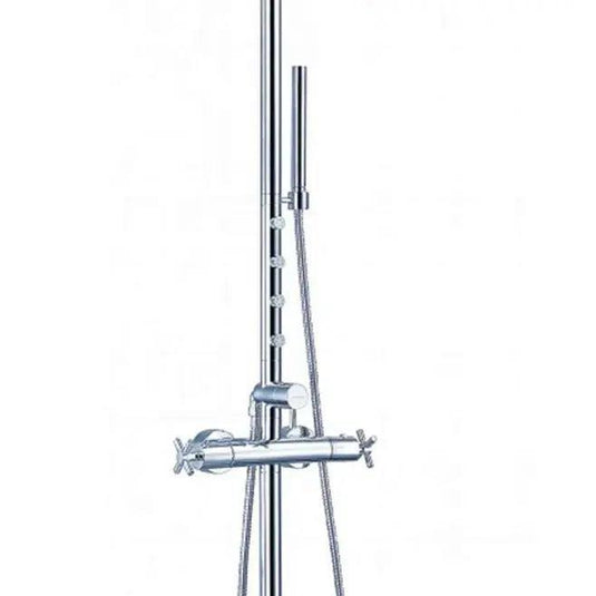 Flova XL Thermostatic Shower Column with Overhead Shower, Handset Kit & Body Jets XLSP - Envy Bathrooms Ltd