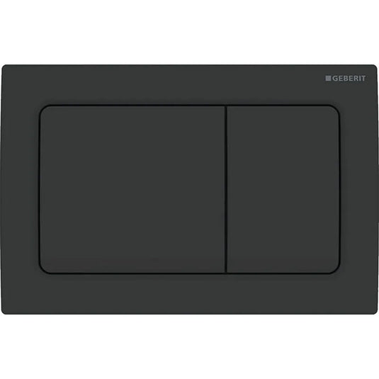 Geberit Alpha01 Square Dual Flush Plate Matt Black | 115.055.14.1