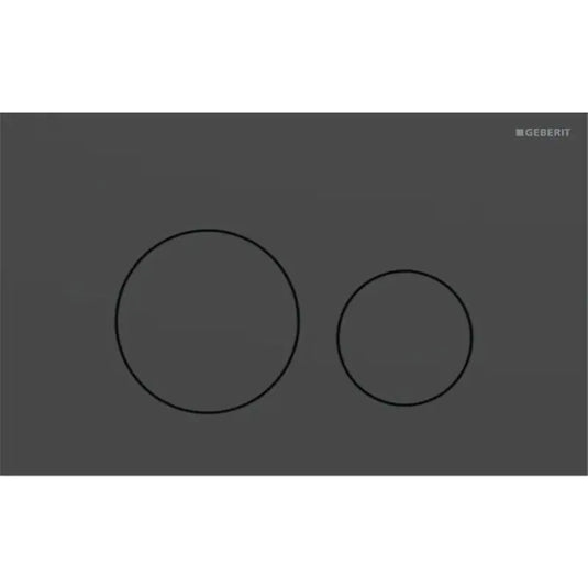 Geberit Sigma40 Round Dual Flush Plate Matt Black | 115.628.14.1