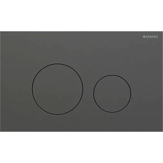 Geberit Sigma40 Round Dual Flush Plate Brushed Black Chrome | 115.628.QD.1