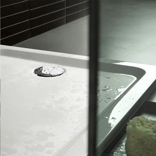 Geberit 90mm Shower Tray Waste with Chrome Cover | 150.555.21.1
