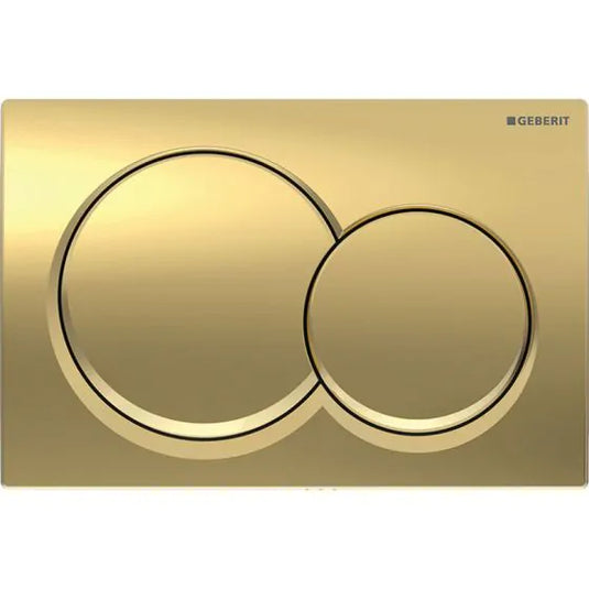 Geberit Alpha01 Round Dual Flush Plate Brass | 115.035.QE.1