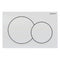 Geberit Alpha01 Round Dual Flush Plate White | 115.035.11.1