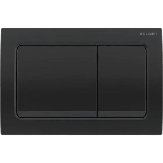 Geberit Alpha01 Square Dual Flush Plate Black Chrome | 115.055.QC.1