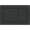 Geberit Alpha01 Square Dual Flush Plate Matt Black | 115.055.14.1